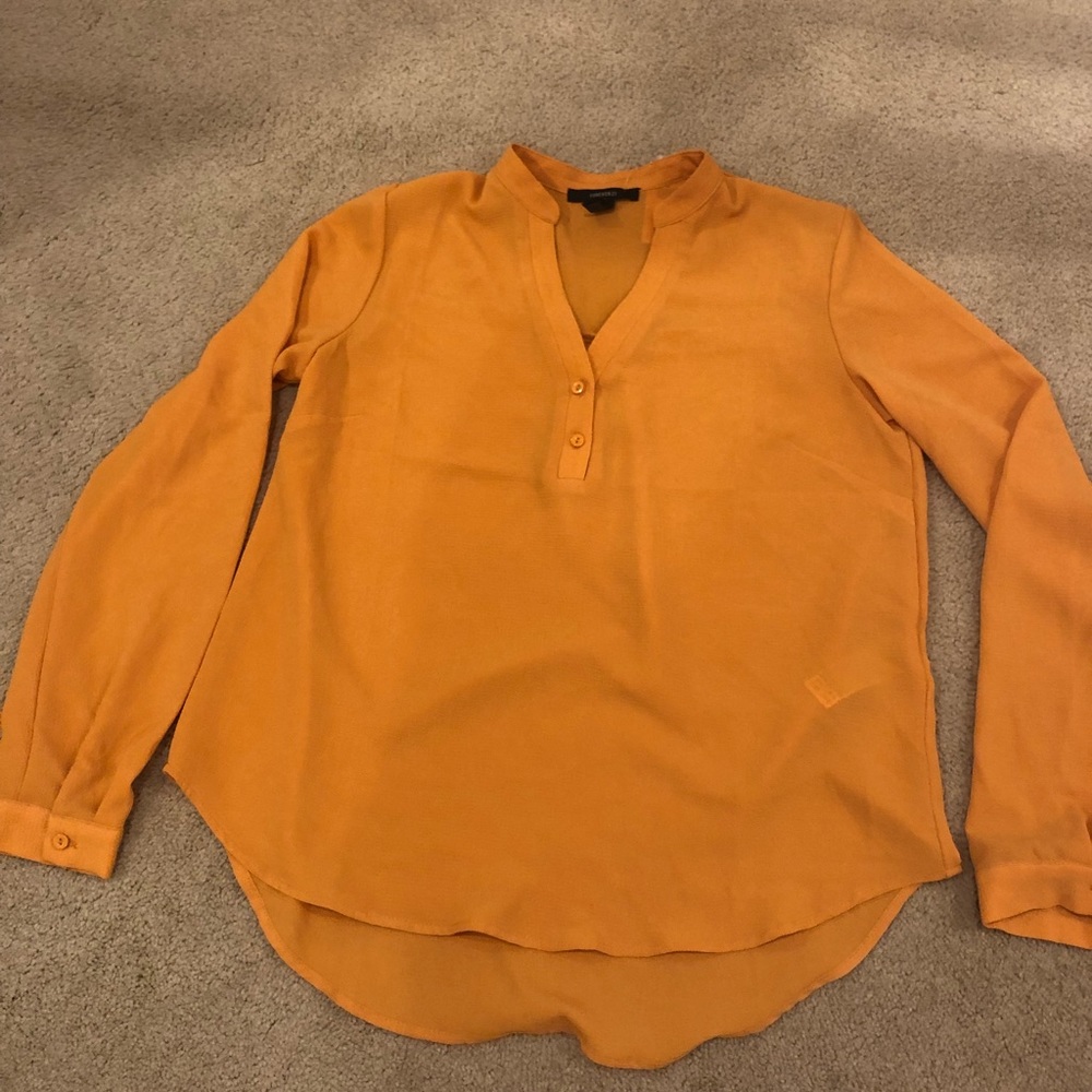 Forever 21 Mustard Yellow Long Sleeve Too M